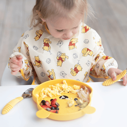 Bumkins Toddler Fork and Spoon Set, Stainless Steel & Silicone for 18 Mos+ (Pineapple) EasyOptionXY LLC