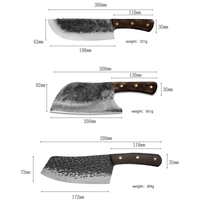 12pcs Butcher Knife Set Hand Forged chef knife Boning Knife With Sheath High Carbon Steel Carving Knife Fish Knife Chef Knife For Kitchen, Camping, BBQ EasyOptionXY LLC