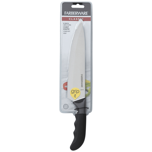 Farberware 8-inch Comfort Grip Chef Knife in Black EasyOptionXY LLC