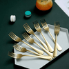 ReaNea Gold Dinner Forks 12 Pieces Stainless Steel 8.17" Fork Wedding Silverware Set EasyOptionXY LLC