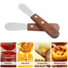 8 Pack Stainless Steel Straight Edge Wide Butter Spreader with Wood Handle, DaKuan Sandwich Cream Cheese Condiment Knives 5 Inch EasyOptionXY LLC