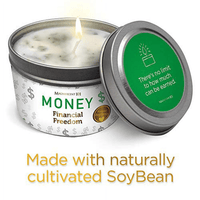 Magnificent 101 Long Lasting Money Smudge Candle | 6 Oz - 35 Hour Burn | Made of Soy Wax Candle for Spiritual Meditation, Purification & Manifestation | Limitless Financial Horizons EasyOptionXY LLC