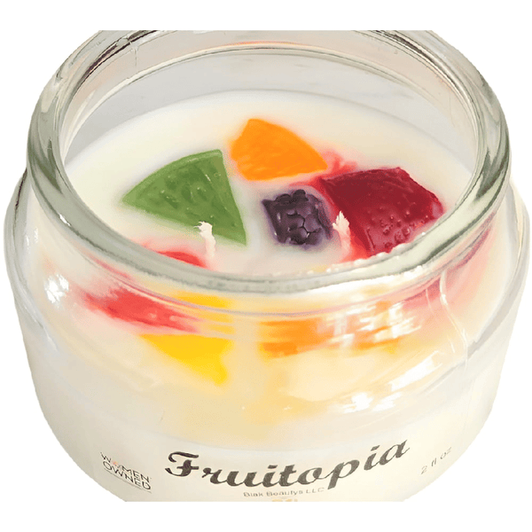 BB Essentialz & Candle Co. Fruitopia Scented Glass Jar Candle 10 fl oz EasyOptionXY LLC