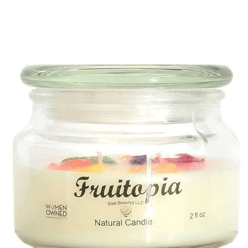 BB Essentialz & Candle Co. Fruitopia Scented Glass Jar Candle 10 fl oz EasyOptionXY LLC