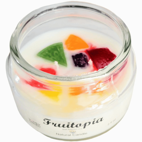 BB Essentialz & Candle Co. Fruitopia Scented Glass Jar Candle 10 fl oz EasyOptionXY LLC