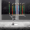 Designers Barren Winter Tree Candle Hanukkiah for H anukkah or all Year J udaica Collection by Zion J udaica EasyOptionXY LLC