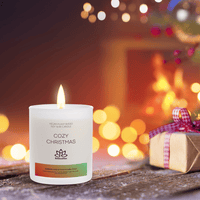 Soy Wax Candle in Glass Jar Cozy Christmas Clean Burn up to 80 Hours Handmade in USA Natural and Safe by Relaxcation 10 oz EasyOptionXY LLC