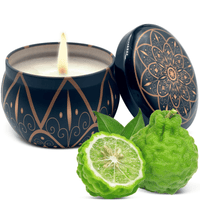 Soy Wax Candle in Tin Jar Bergamot White Tea Handmade in USA Natural and Safe by Relaxcation 6 oz EasyOptionXY LLC