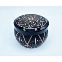 Soy Wax Candle in Tin Jar Bergamot White Tea Handmade in USA Natural and Safe by Relaxcation 6 oz EasyOptionXY LLC