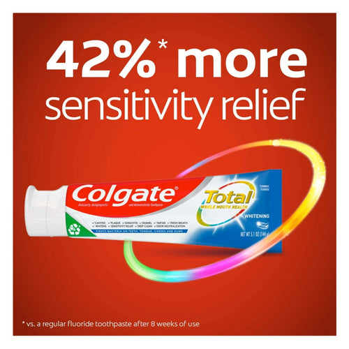 Colgate Total Teeth Whitening Toothpaste Gel; Mint Toothpaste; 5.1 oz Tube; 2 Pack EasyOptionXY LLC
