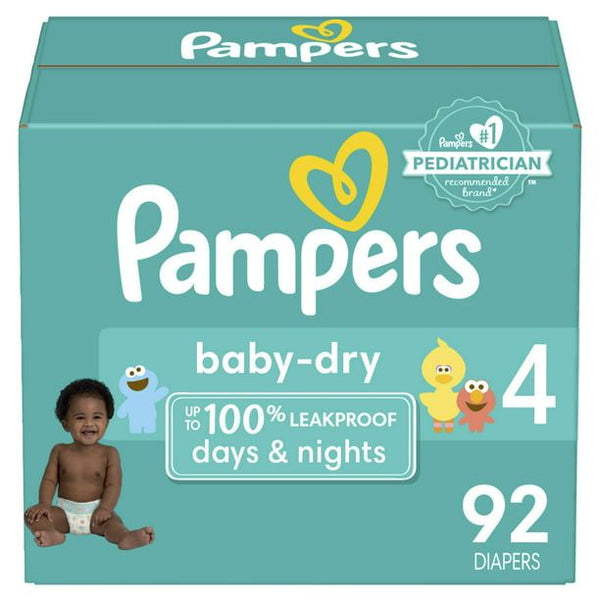 Pampers Baby-Dry Diapers Size 4, 92 Count EasyOptionXY LLC