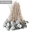 MILIVIXAY 100pcs 6.0inch E CO 4 Wicks for Soy Candles ,Pre-Waxed and Tabbed E CO Wicks for Soy Candles Making. EasyOptionXY LLC