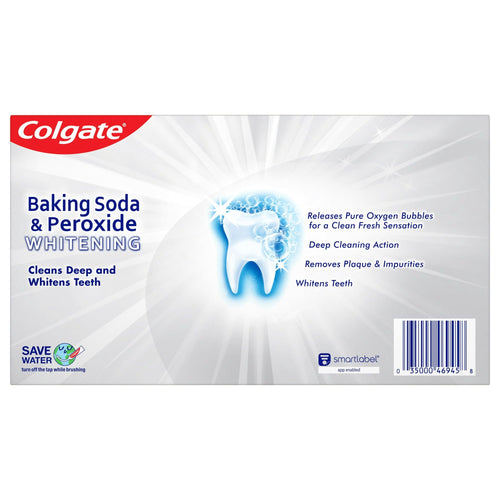 Colgate Baking Soda and Peroxide Whitening Toothpaste; Brisk Mint; 3 Pack EasyOptionXY LLC
