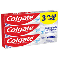 Colgate Baking Soda and Peroxide Whitening Toothpaste; Brisk Mint; 3 Pack EasyOptionXY LLC