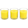 Hosley Set of 3, 4 oz Highly Fragrance Rosemary, Sage, Lemon Grass Blend Filled Glass Votive Candles EasyOptionXY LLC