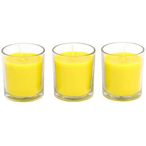 Hosley Set of 3, 4 oz Highly Fragrance Rosemary, Sage, Lemon Grass Blend Filled Glass Votive Candles EasyOptionXY LLC