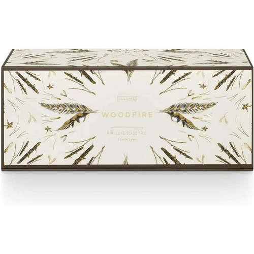 Illume, Candles Mini Luxe Mercury Woodfire, 3 Count EasyOptionXY LLC