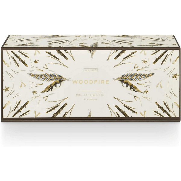 Illume, Candles Mini Luxe Mercury Woodfire, 3 Count EasyOptionXY LLC