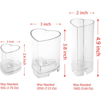 MILIVIXAY 3PCS Heart Candle Molds- Plastic Candle Making Molds-Perfect for Heart Candles. EasyOptionXY LLC