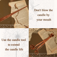 UCINNOVATE 4-in-1 Candle Accessory Set, Storage Tray, Candle Trim, Snuff, Wick Dipper, Care Set for Candle Lovers, Birthday, Christmas Gift -Pink Gold EasyOptionXY LLC