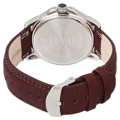 Men's Expedition Metal Field Watch, Brown Leather Strap EasyOptionXY LLC