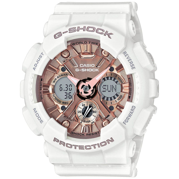 Casio Women's G-Shock Rose gold Dial Watch - GMAS120MF-7A2 EasyOptionXY LLC