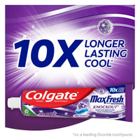 Colgate Max Fresh Knockout Whitening Toothpaste; Mint Fusion; 3 Pack; 6.3 oz Tubes EasyOptionXY LLC
