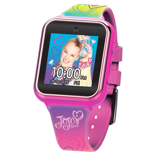 JoJo Siwa iTime Unisex Touchscreen Smart Watch with Silicone Strap and Rectangulr Pink Case 42MM EasyOptionXY LLC