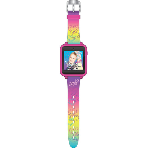 JoJo Siwa iTime Unisex Touchscreen Smart Watch with Silicone Strap and Rectangulr Pink Case 42MM EasyOptionXY LLC