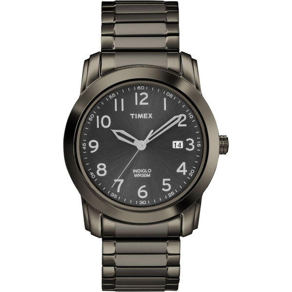 Timex Men's Highland Street 39mm Watch ¨C Gray Case Black Dial with Gray Expansion Band EasyOptionXY LLC