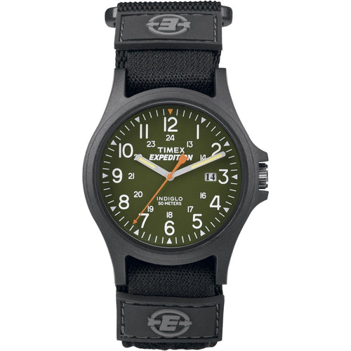 Timex Men's Expedition Acadia 40mm Watch ¨C Black Case Dark Green Dial with Black FastWrap Strap EasyOptionXY LLC