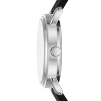 Time and Tru Ladies' Watch, Silver Round Case, Silver Easy to Read Dial and Black Smooth Silicone Strap (FMDOTT094) EasyOptionXY LLC