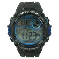George Mens Digital Sport Wristwatch Plastic Strap EasyOptionXY LLC