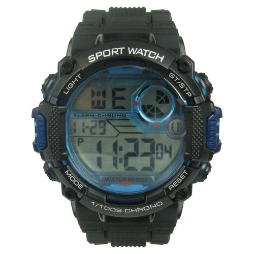 George Mens Digital Sport Wristwatch Plastic Strap EasyOptionXY LLC
