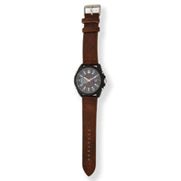 U.S. Polo Assn. Adult Male Analog/Digital Watch in Black with Brown Strap (US5297WM) EasyOptionXY LLC