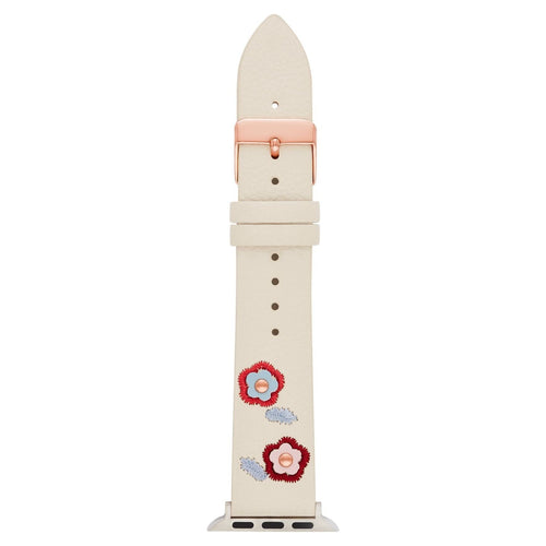 Interchangeable off-white Vegan Leather Watch Band (FMDBA030) 38/40mm EasyOptionXY LLC