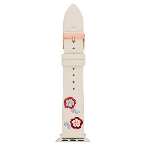 Interchangeable off-white Vegan Leather Watch Band (FMDBA030) 38/40mm EasyOptionXY LLC