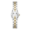 Time & Tru Women's Wristwatch: Two Tone Silver & Gold Round Mini Case and Bracelet, Gold Bezel, Silver Sunray Dial (FMDOTT105) EasyOptionXY LLC