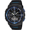Casio Men's Classic Twin Sensor Thermometer Compass Black with Blue Watch SGW500H-2BV EasyOptionXY LLC