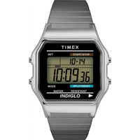 Indigo by Timex Men's Adult Stainless Steel Expansion Band Wristwatch, Silver EasyOptionXY LLC