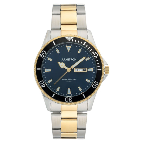 Armitron Men's Two-Tone and Navy Day Date Dress Watch EasyOptionXY LLC
