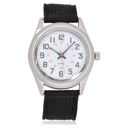 George Analog Unisex Watch in Silver with Black Sport Strap (GENWM1252M1) EasyOptionXY LLC
