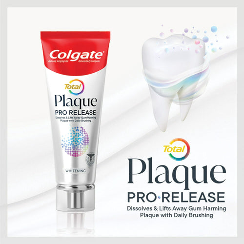Colgate Total Plaque Pro Release Whitening Toothpaste; 2 Pack; 3 oz Tubes EasyOptionXY LLC