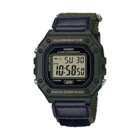 Casio Men's Classic Digital Quartz Green Resin/Nylon Watch W218HB-3AV EasyOptionXY LLC