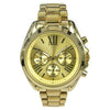 Time and Tru Women's Round Gold Tone Stainless Steel Bracelet Wristwatch EasyOptionXY LLC