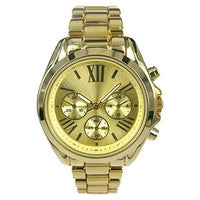 Time and Tru Women's Round Gold Tone Stainless Steel Bracelet Wristwatch EasyOptionXY LLC