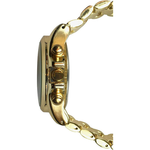 Time and Tru Women's Round Gold Tone Stainless Steel Bracelet Wristwatch EasyOptionXY LLC