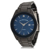 U.S. Polo Assn. Adult Male Bracelet Watch with Diamond on Blue Dial in Black (USC80665WM) EasyOptionXY LLC