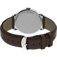 Timex Men's Easy Reader Bold 43mm Watch ¨C Silver-Tone Case Cream Dial with Brown Leather Strap EasyOptionXY LLC