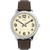 Timex Men's Easy Reader Bold 43mm Watch ¨C Silver-Tone Case Cream Dial with Brown Leather Strap EasyOptionXY LLC